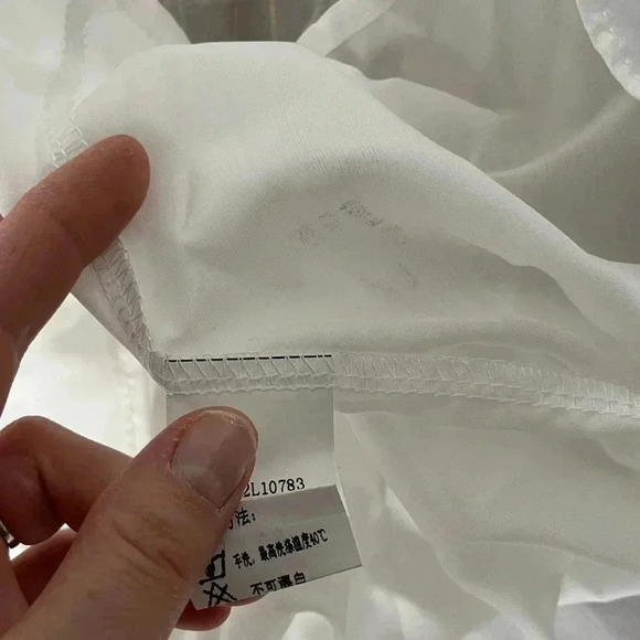 NWT Chinese brand/ Boho/ Beach Tunic/ Cotton &  Tencel/ Gold accents/ Size US L - Picture 14 of 16